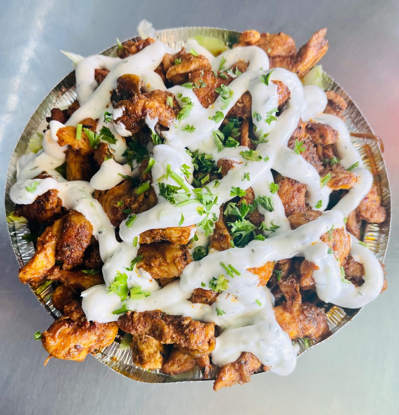 Chicken with sauce and herbs from Wrap It Up